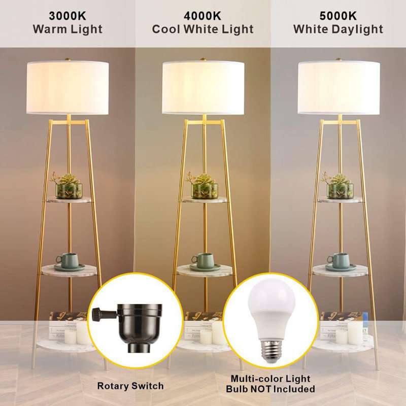Daylight reading lights floor standing outlet